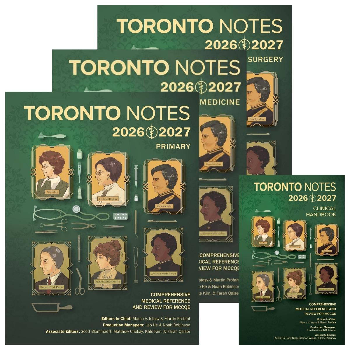 Toronto Notes 2026-2027 Print Bundle